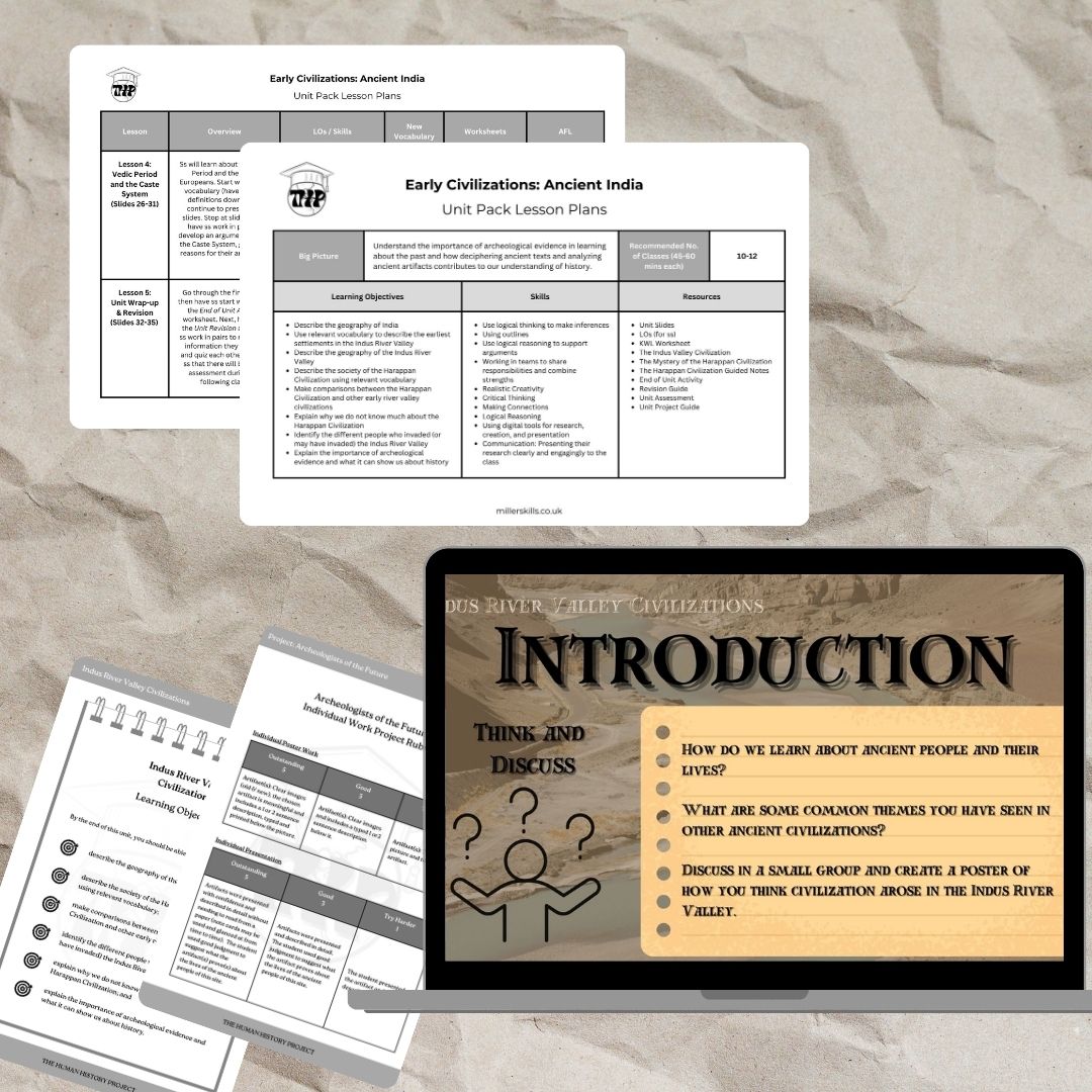 Unit Pack: Ancient India (UK Spelling & Usage)
