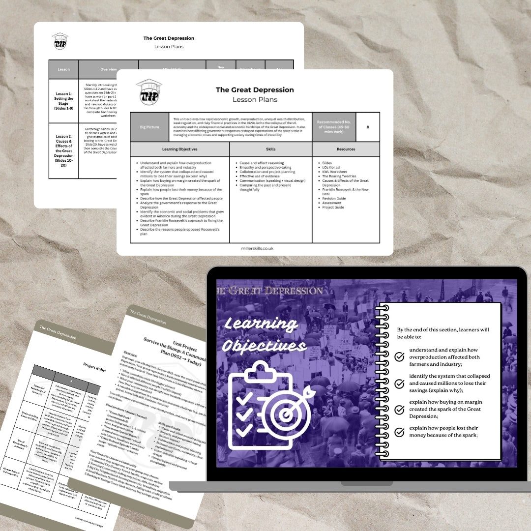 Unit Pack: The Great Depression (UK Spelling & Usage)