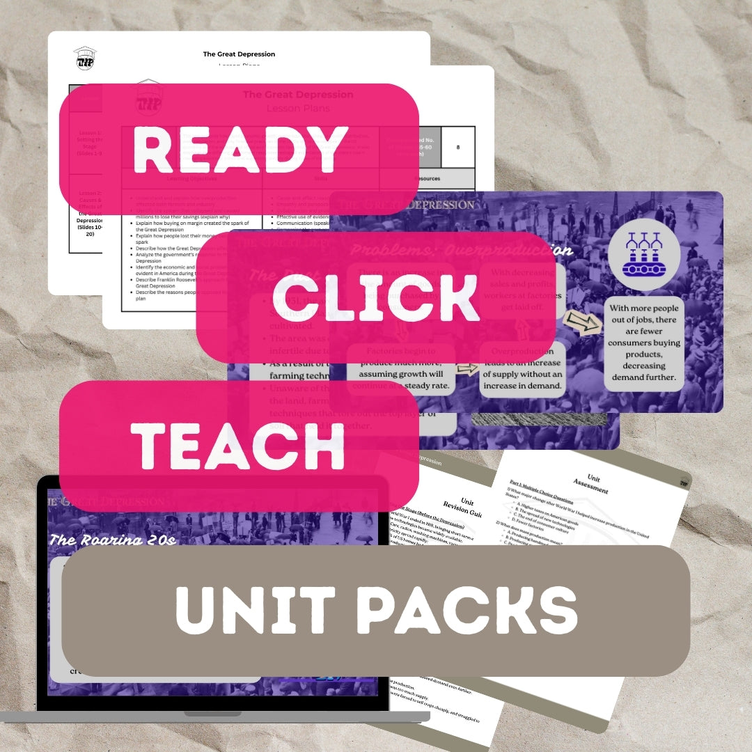 Unit Pack: The Great Depression (UK Spelling & Usage)