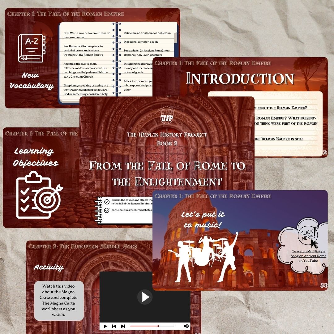 Book 2: From the Fall of Rome to the Enlightenment - Teacher's Pack