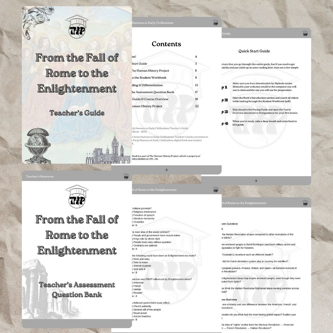 Book 2: From the Fall of Rome to the Enlightenment - Teacher's Pack